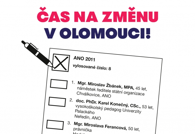 Čas na změnu! Podpořte nás v komunálních volbách