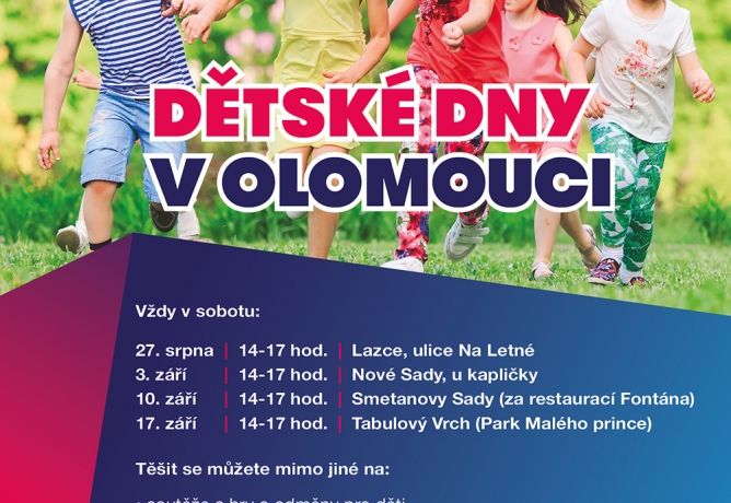 Dětské dny v Olomouci od 27.8. každou sobotu