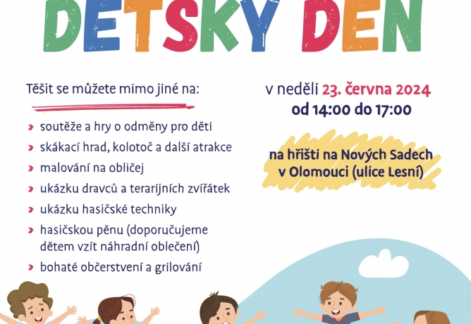 Tradiční červnový dětský den na Nových Sadech se bude konat v neděli 23.6.